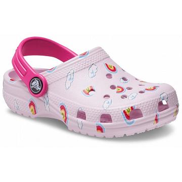 Zuecos Crocs Classic Toddler Printed Niño Rosas | Mexico 1399XYUF